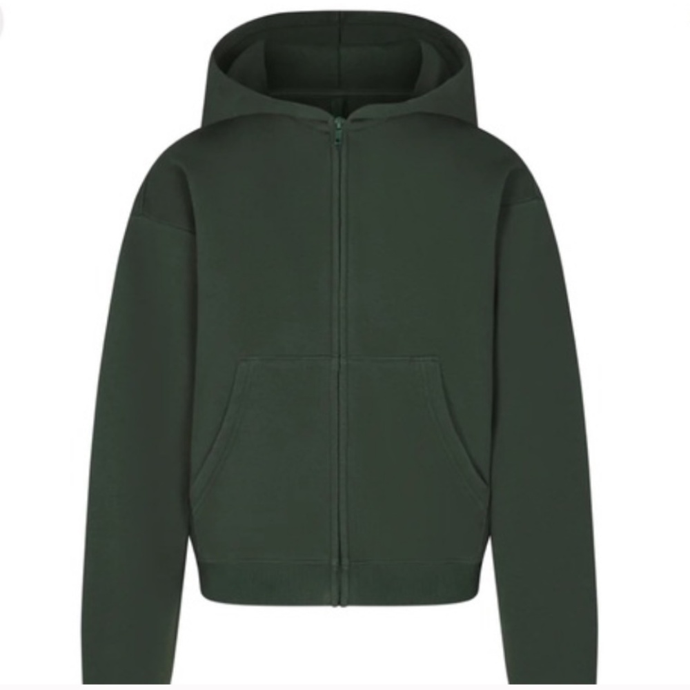 Cotton Fleece Zip Up Hoodie • SKIMS
